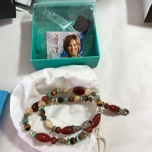 Carolyn Pollack Southwest Stone Sterling Necklace